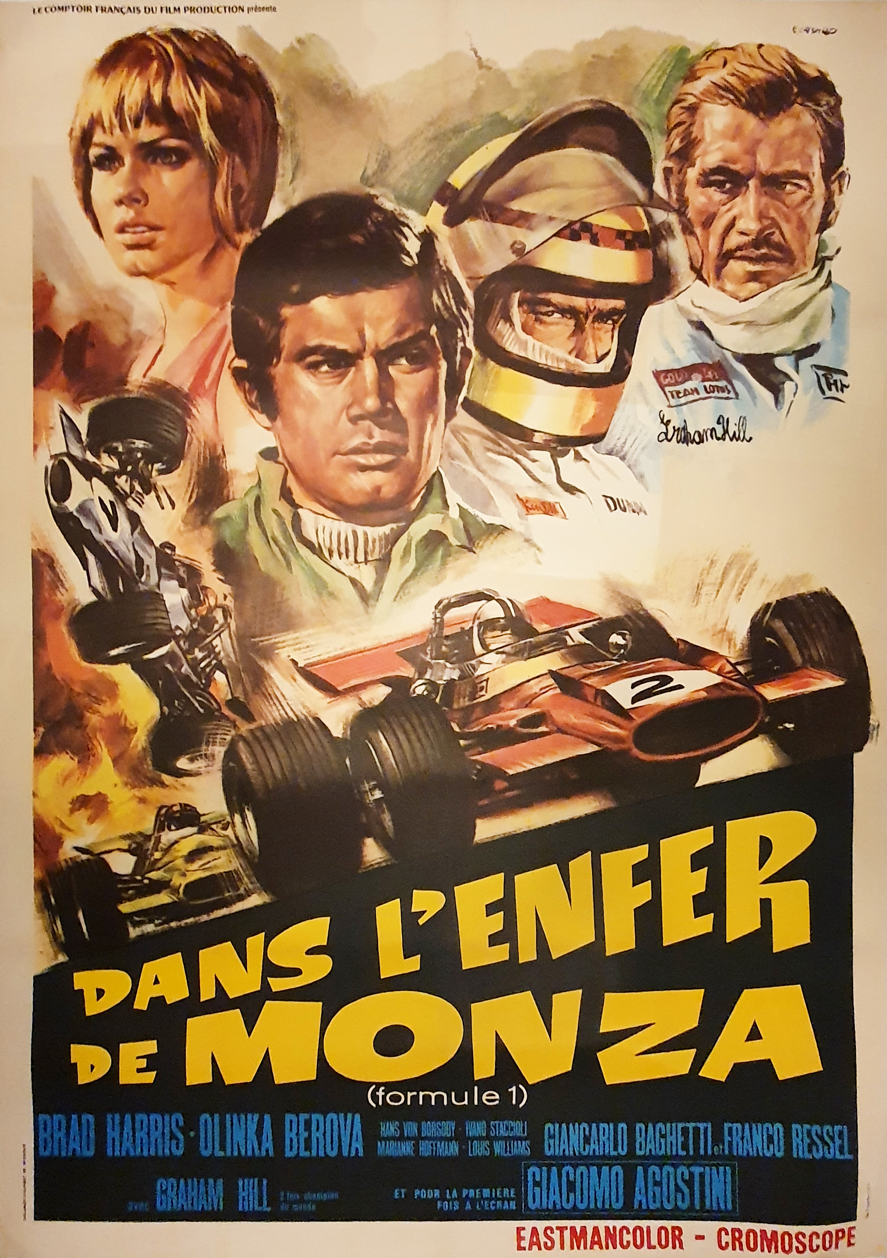 Affiche Ancienne Originale Francaise Du Film Dans L Enfer De Monza Posterissim